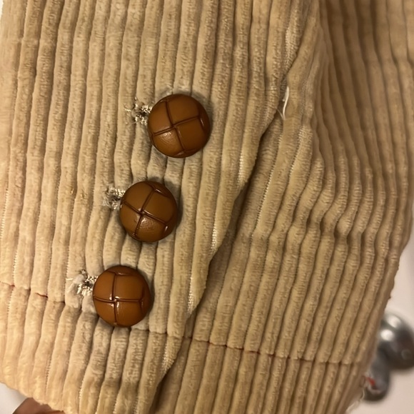 Corduroy Blazer with Painted Back Panel and Open Hem - Picture 3 of 8